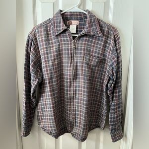 JACKET ZIPPERED PLAID LIGHTWEIGHT LADIES SZ SMALL